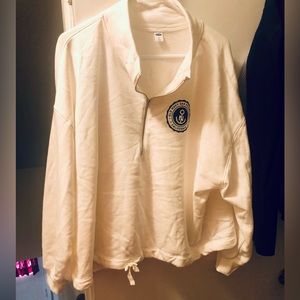 Old Navy Crop Sweatshirt with 3/4 zipper XL